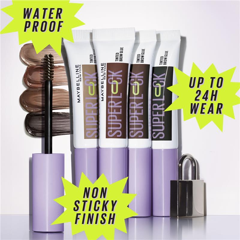 Maybelline Superlock Tinted Brow Glue Medium Brown