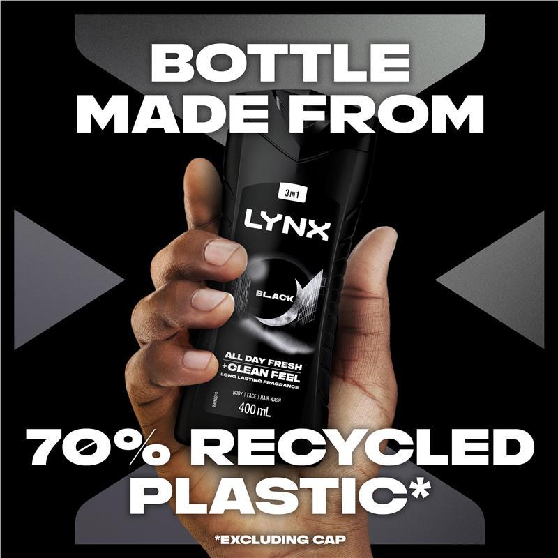 Lynx Bodywash Black 400ml