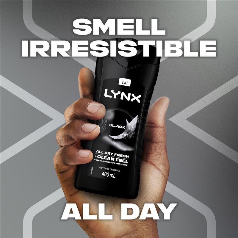 Lynx Bodywash Black 400ml