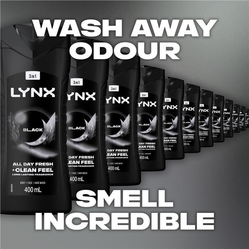 Lynx Bodywash Black 400ml