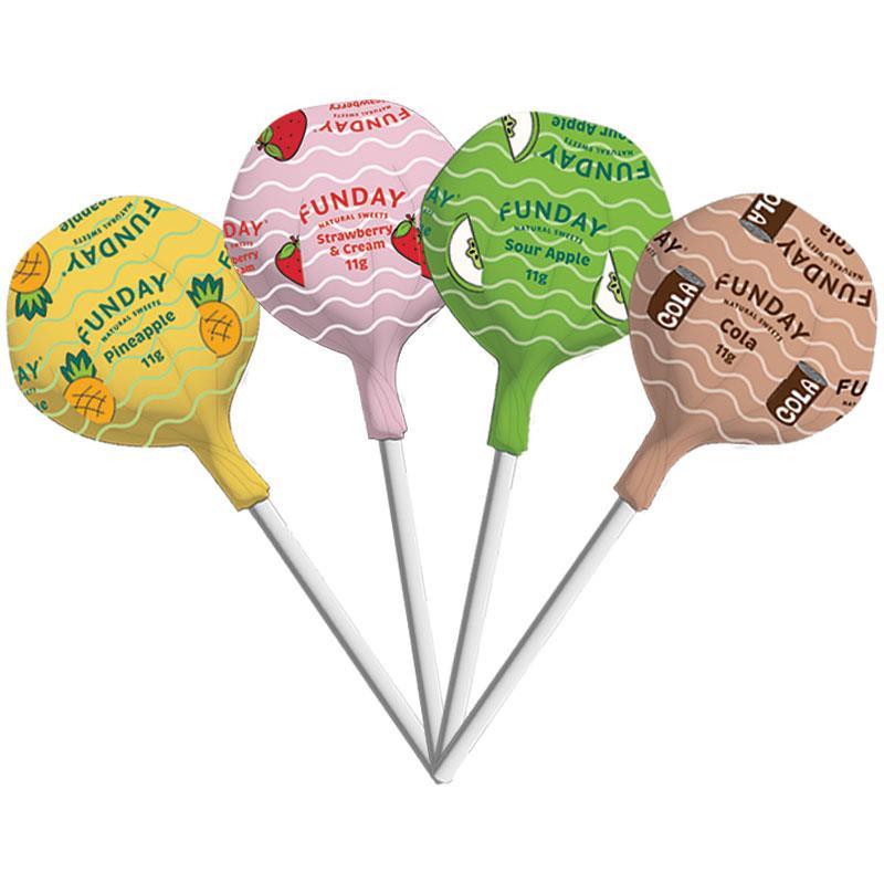 Funday Lollipops Mixed Flavours 11g