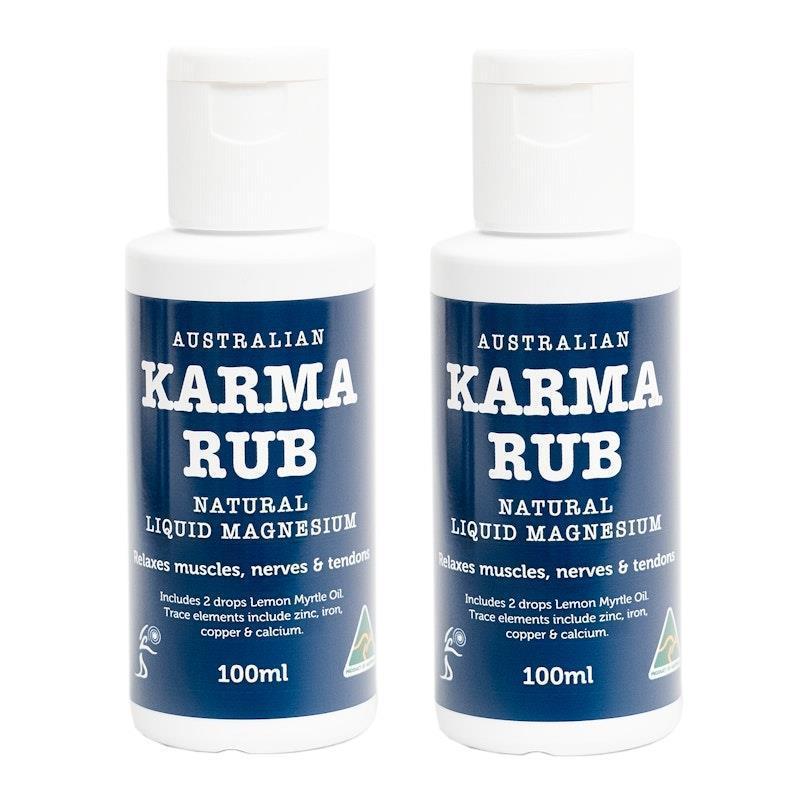 Karma Rub Natural Liquid Magnesium 100ml 2 Pack