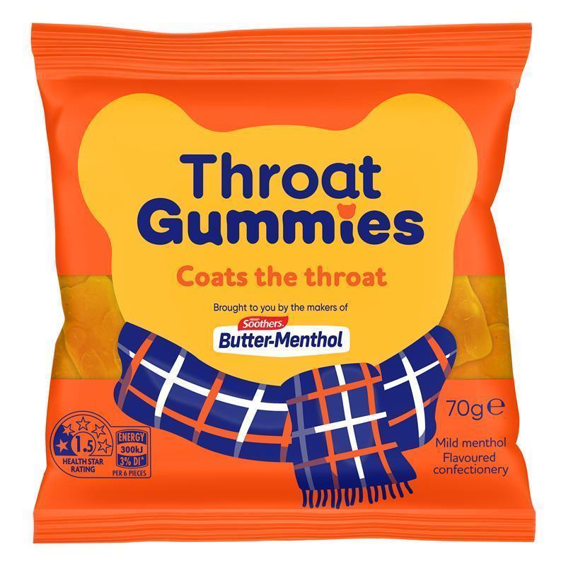 Nestle Buttermenthol Throat Gummies 70g