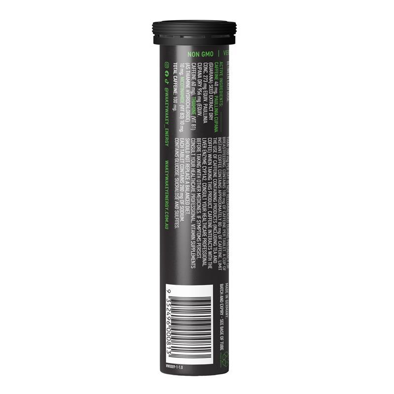 Wakey Wakey Caffeine Effervescent Cola Flavour 20 Tablets