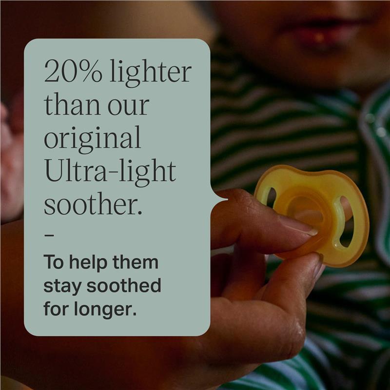 Tommee Tippee Ultralight Soother Night 6-18 Months 2 Pack