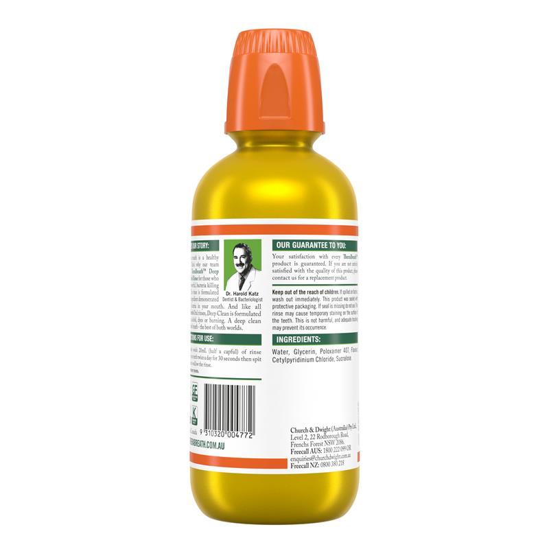 Buy Therabreath Deep Clean Oral Rinse 473ml online at Chemist Warehouse