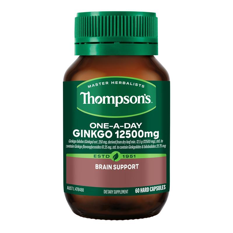 Thompsons One A Day Ginkgo 12500mg 60 Capsules