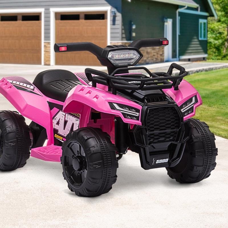 Mazam Ride On Car Electric ATV Bike Vehicle for Toddlers Kids Pink