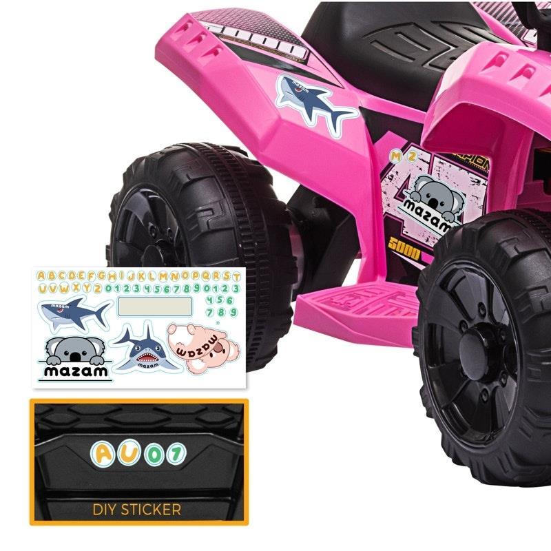 Mazam Ride On Car Electric ATV Bike Vehicle for Toddlers Kids Pink