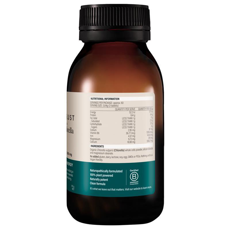 Wanderlust Organic High Strength Chlorella 180 Tablets