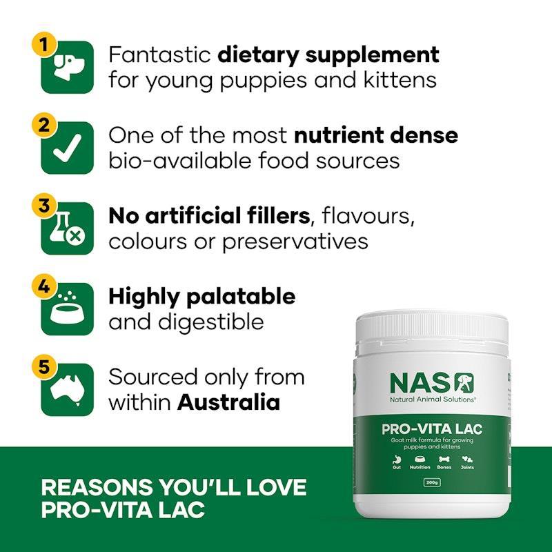 Natural Animal Solutions Pro-Vita Lac 200g