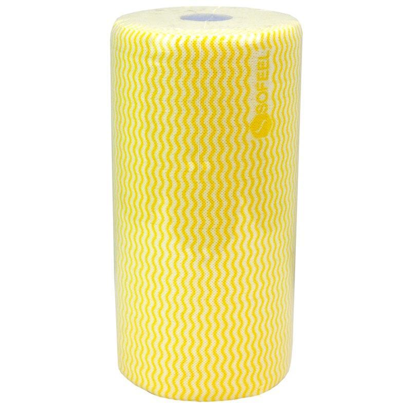 Sofeel Original Microfibre Heavy Duty Super Cleaning Wipes Yellow 85 Pieces/Roll