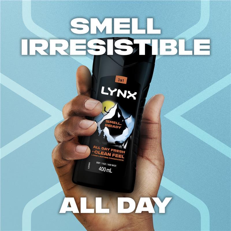 Lynx Bodywash Smell Ready 400ml