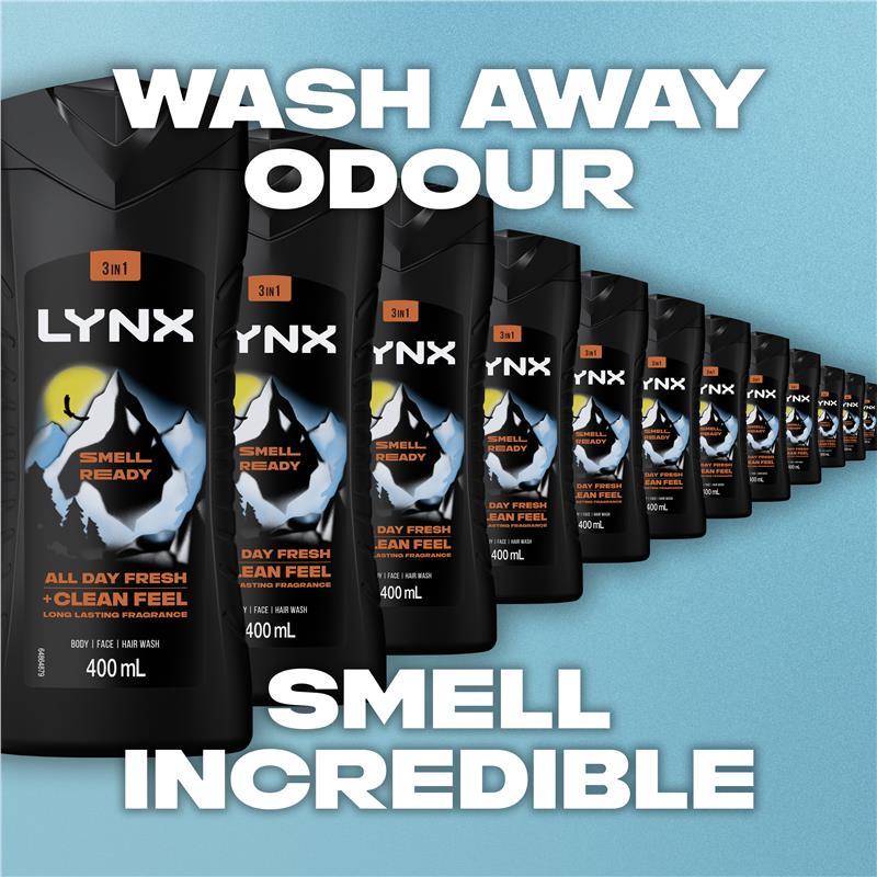 Lynx Bodywash Smell Ready 400ml