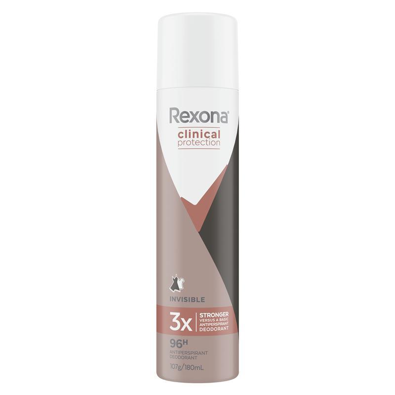 Rexona Women Clinical Protection Antiperspirant Aerosol Invisible 180ml
