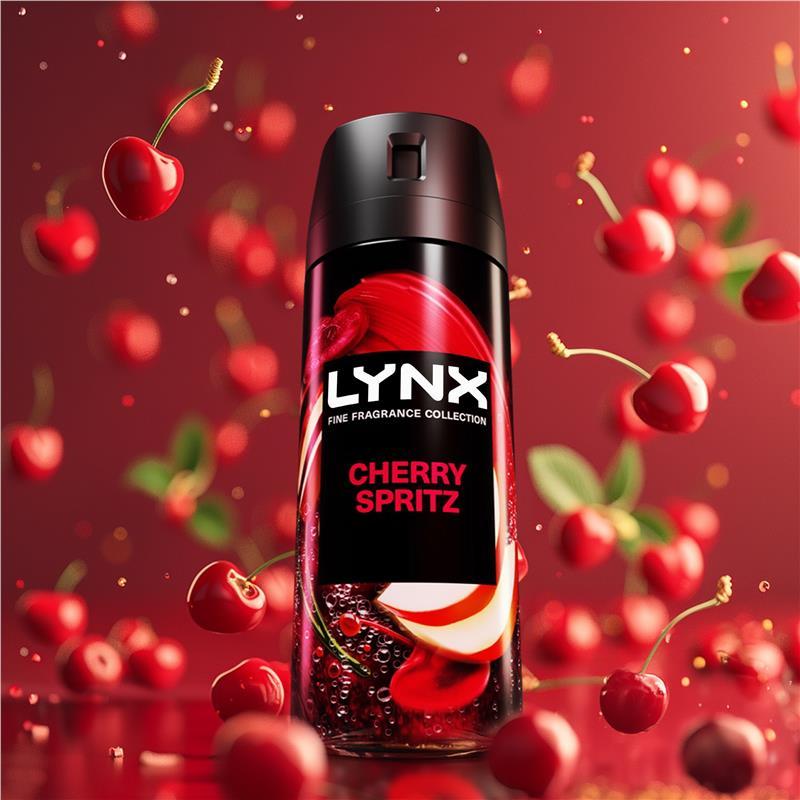 Lynx Fine Fragrance Premium Body Spray Cherry Spritz 150ml