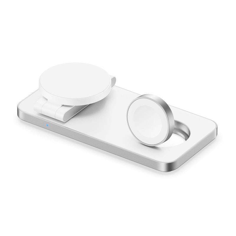 Laser ChargeCore 3-in-1 Wireless Charging Stand White