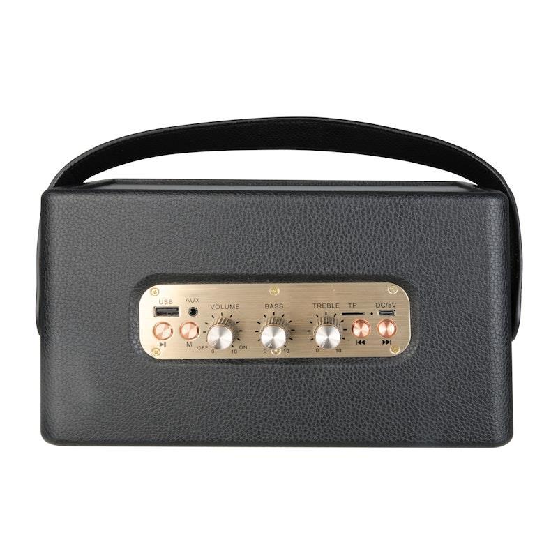 Laser SoundTec Retro Bluetooth Boombox Black