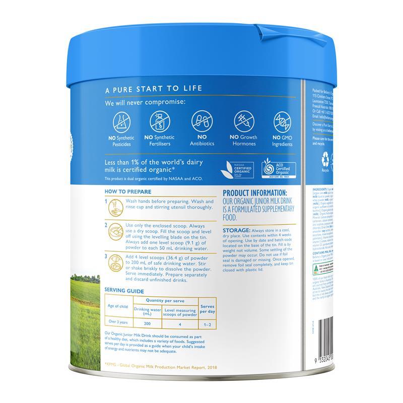 Bellamys Organic Step 4 Junior Milk Drink 800g