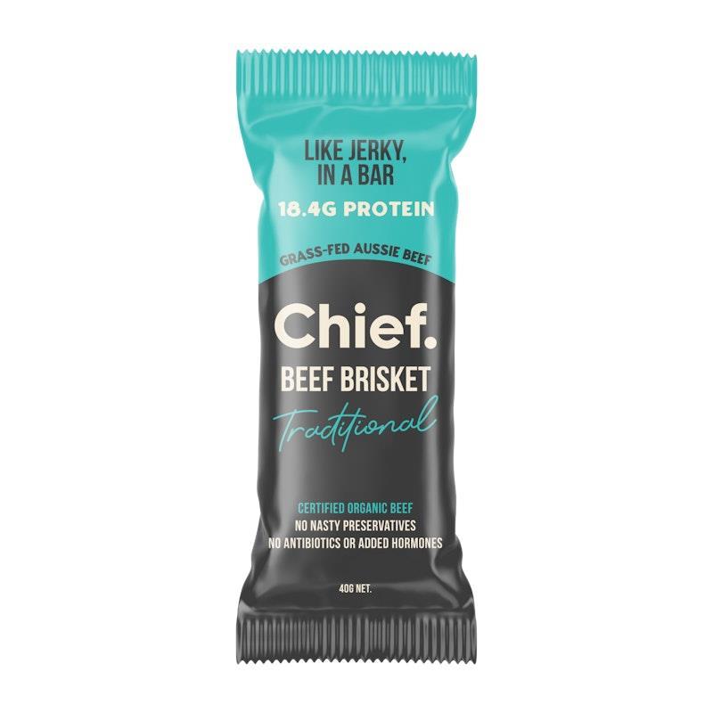 Chief Organic Beef Bars - Traditional 12 Pack