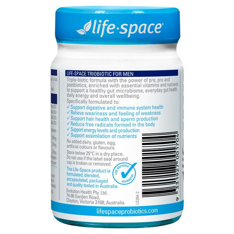 Life-Space TrioBiotic for Men 30 Capsules