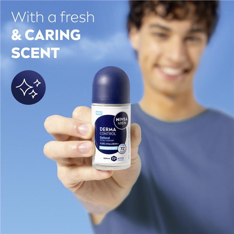 NIVEA MEN Deodorant Roll On Derma Control Defend 50ml