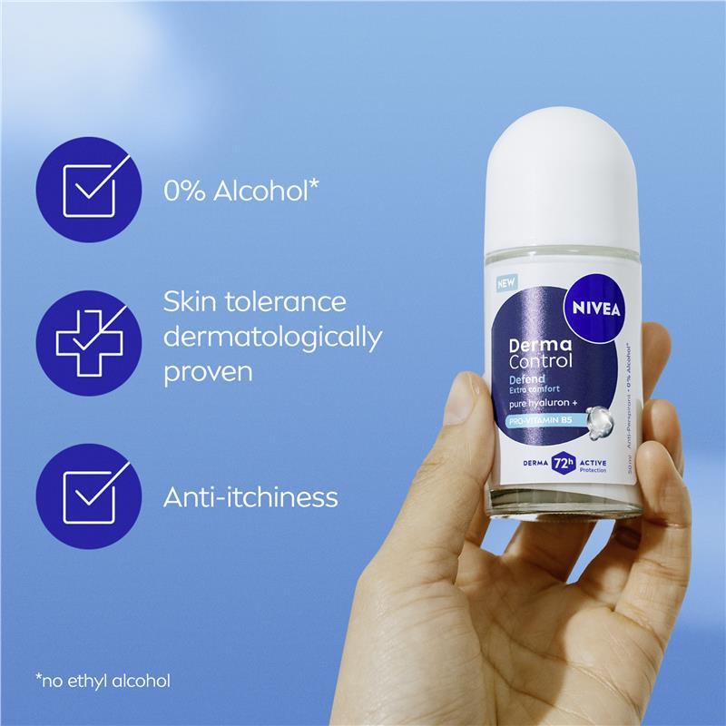 NIVEA Women Deodorant Roll On Derma Control Defend 50ml