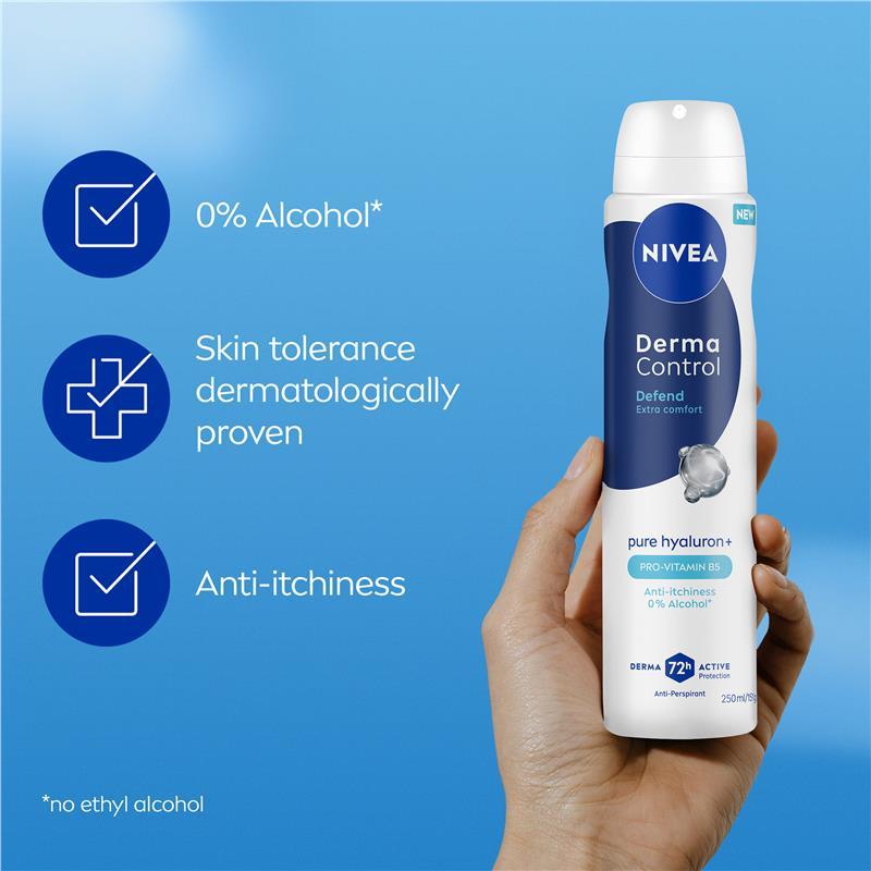 NIVEA Women Deodorant Aerosol Derma Control Defend 250ml