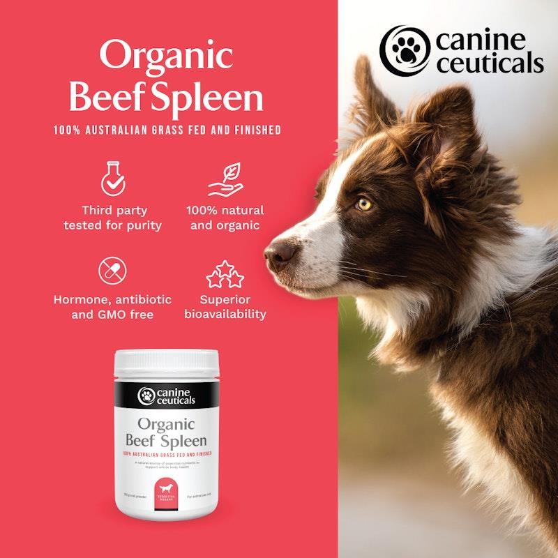 CanineCeuticals Organic Beef Spleen 150g