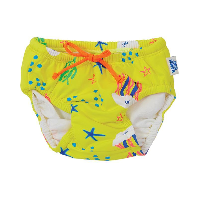 Bambi Mini Co. SWIM - Reusable Swim Nappy -Yellow Jellyfish - Small