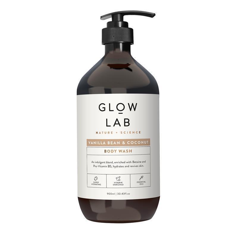 Glow Lab Vanilla Bean & Coconut Body Wash 900ml