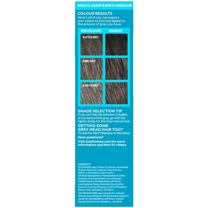 Just for Men Moustache & Beard Brush In Colour Gel Darkest Brown