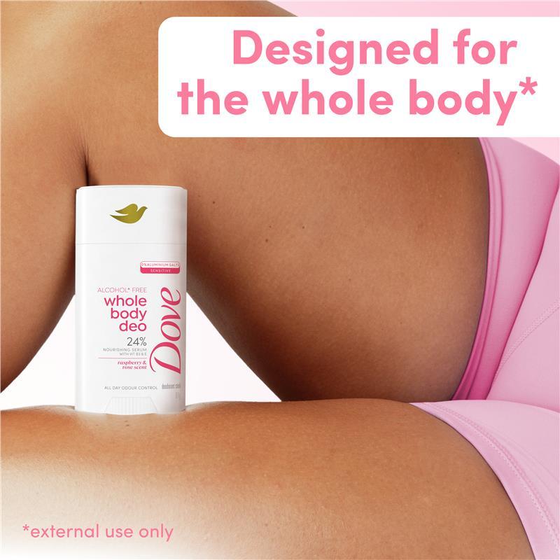 Dove Women Whole Body Deodorant Stick Raspberry & Rose 81g