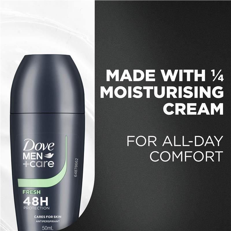 Dove Men+ Care Antiperspirant Deodorant 48h Roll On Fresh 50ml