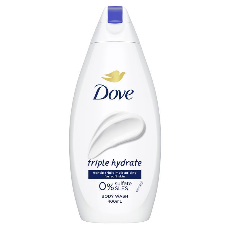 Dove Essential Care Body Wash Triple Hydrate 400ml