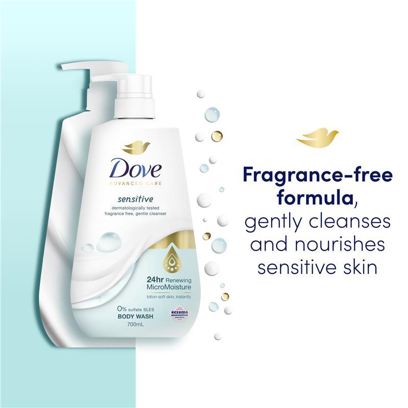 Dove Advanced Care Body Wash Sensitive 700ml