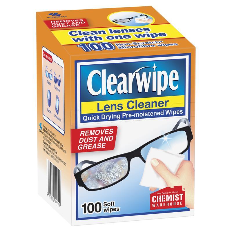 Clearwipe Lens Cleaner 100 Wipes