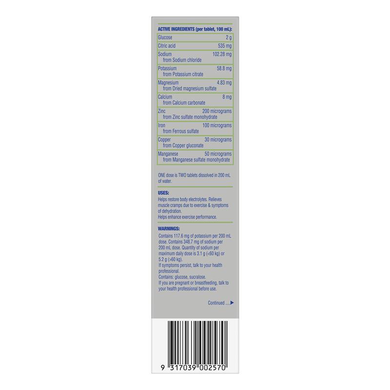 Hydralyte Plus Sport Lemon Lime 20 Effervescent Tablets