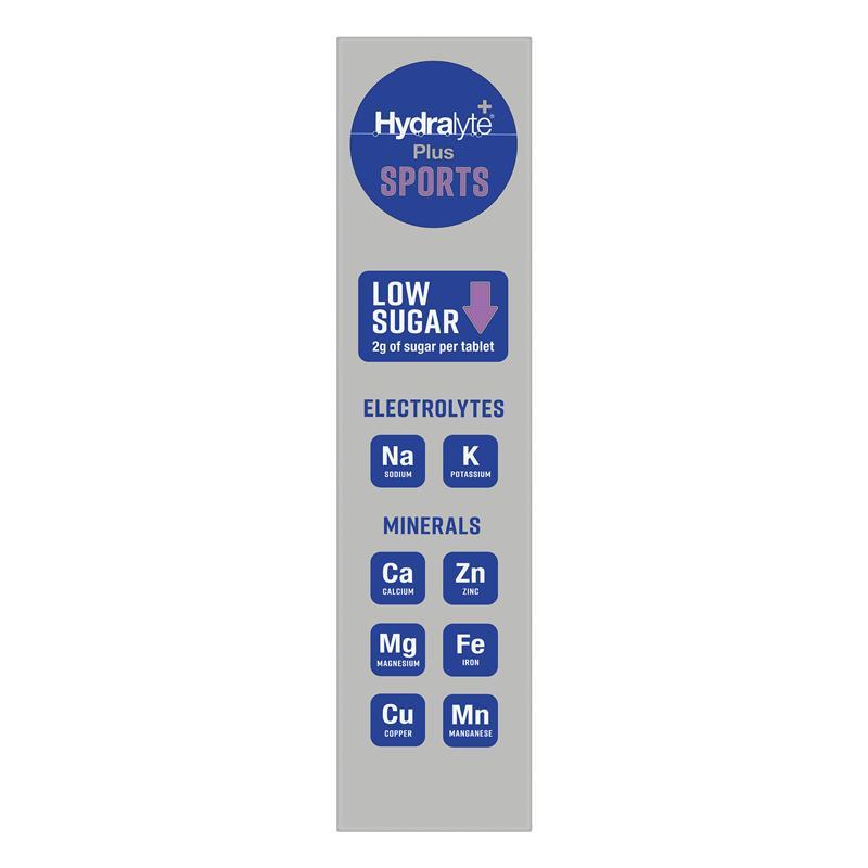 Hydralyte Plus Sport Berry 20 Effervescent Tablets