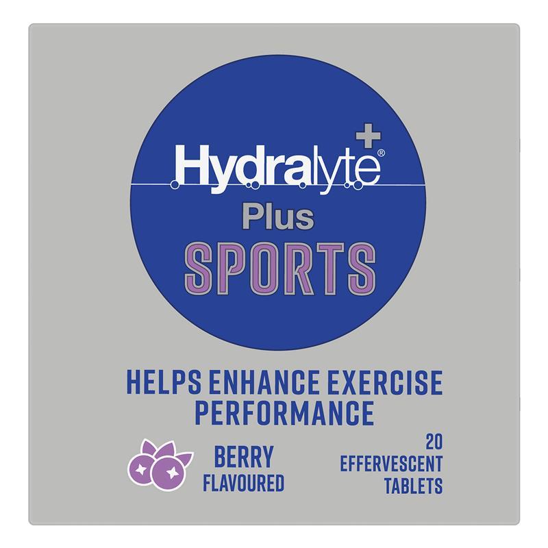 Hydralyte Plus Sport Berry 20 Effervescent Tablets