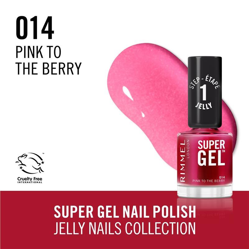 Rimmel Super Gel Nail Polish 14 Pink To The Berry