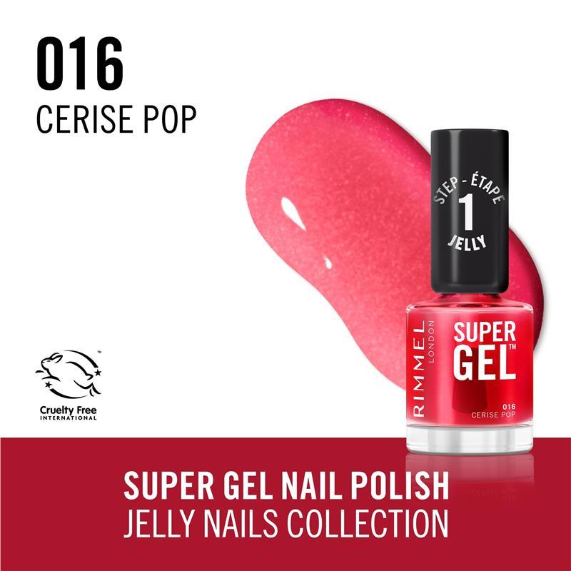 Rimmel Super Gel Nail Polish 16 Cerise Pop