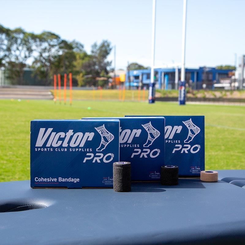 Victor Pro Cohesive Bandage Box (12 rolls) Beige 50mm