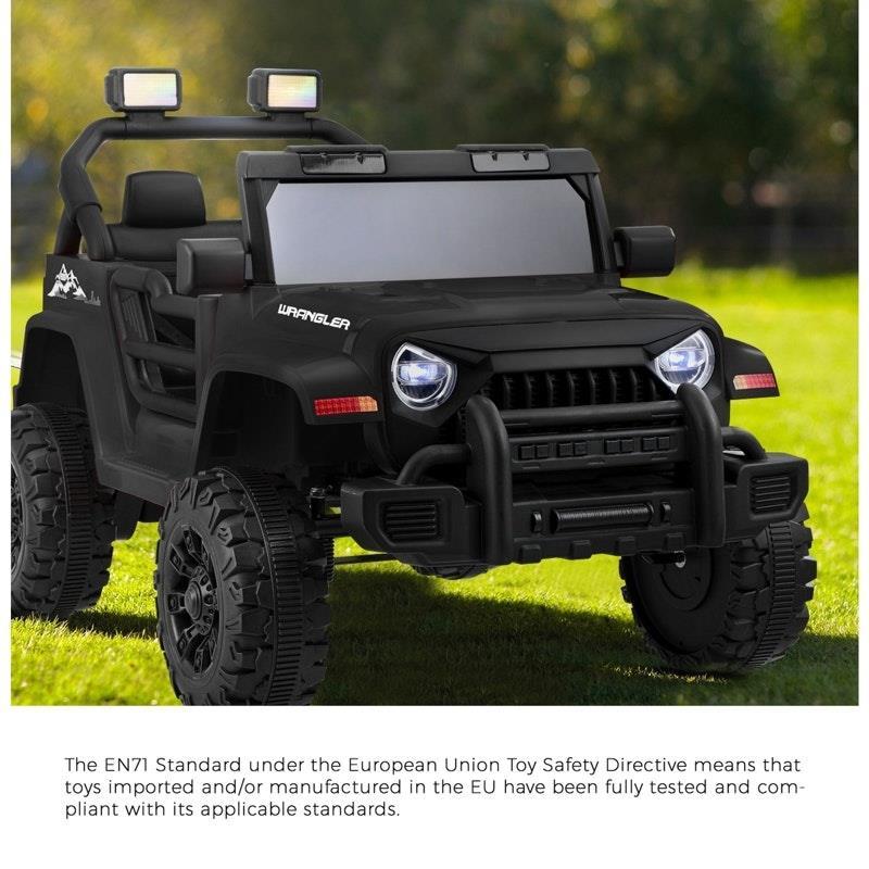 Mazam Kids Ride On Car Jeep 12V Electric Remote Control Toddler Toy Black