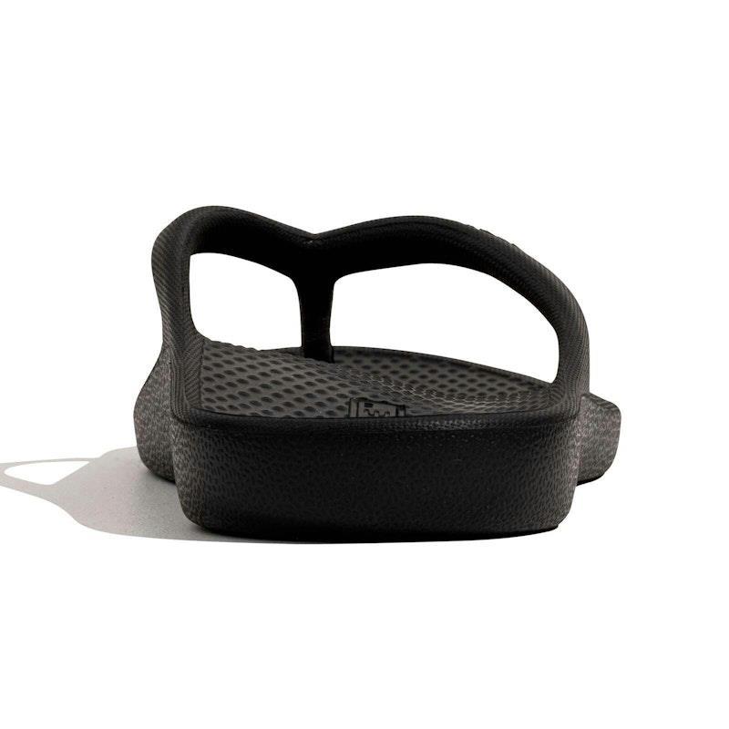 Archline Rebound Orthotic Foam Thongs Arch Support Flip Flops Orthopedic - Black Euro Size 38