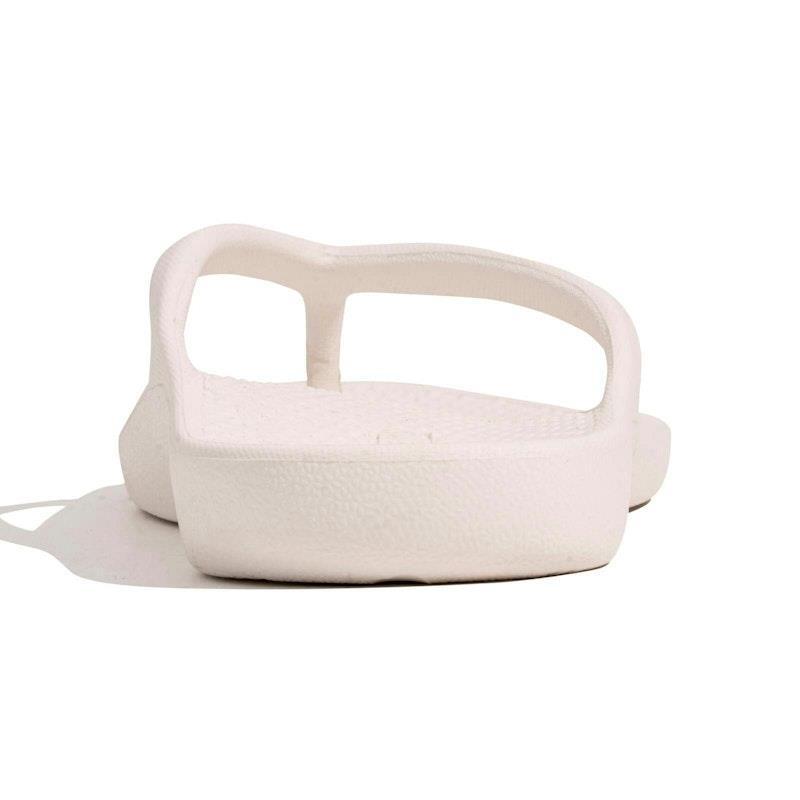 Archline Orthotic Foam Thongs Arch Support Flip Flops Orthopedic Rebound - White Euro Size 43
