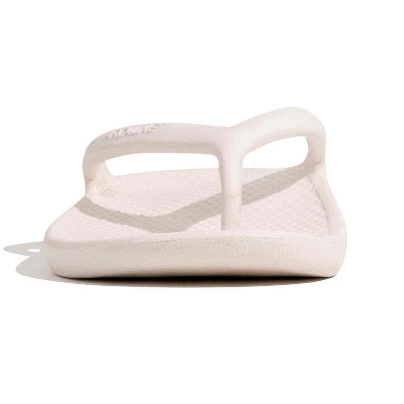 Archline Orthotic Foam Thongs Arch Support Flip Flops Orthopedic Rebound - White Euro Size 43
