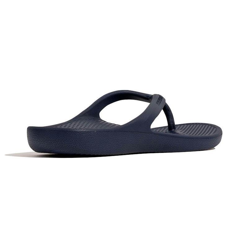 Archline Orthotic Foam Thongs Arch Support Flip Flops Orthopedic Rebound - Navy Euro Size 40