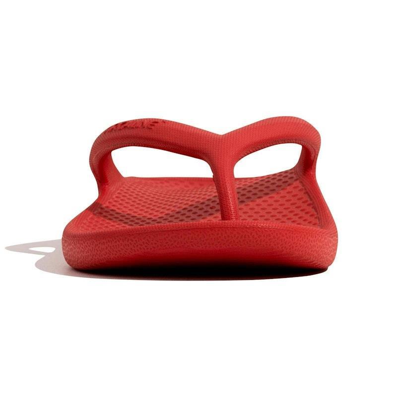 Archline Orthotic Foam Thongs Arch Support Flip Flops Orthopedic Rebound - Red Euro Size 38