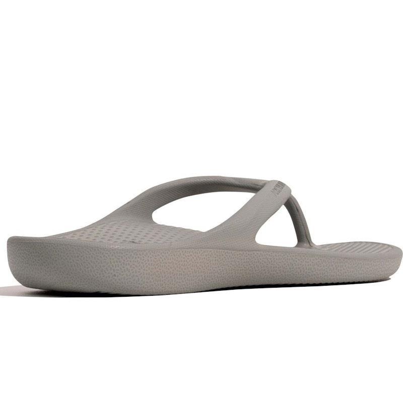 Archline Orthotic Foam Thongs Arch Support Flip Flops Orthopedic Rebound - Grey Euro Size 43